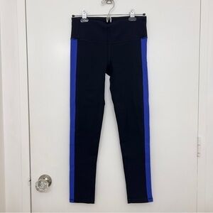 ALO Yoga leggings blue and black 7/8 ankle length Size M​​​​​​​​​​​​​​​​​​​